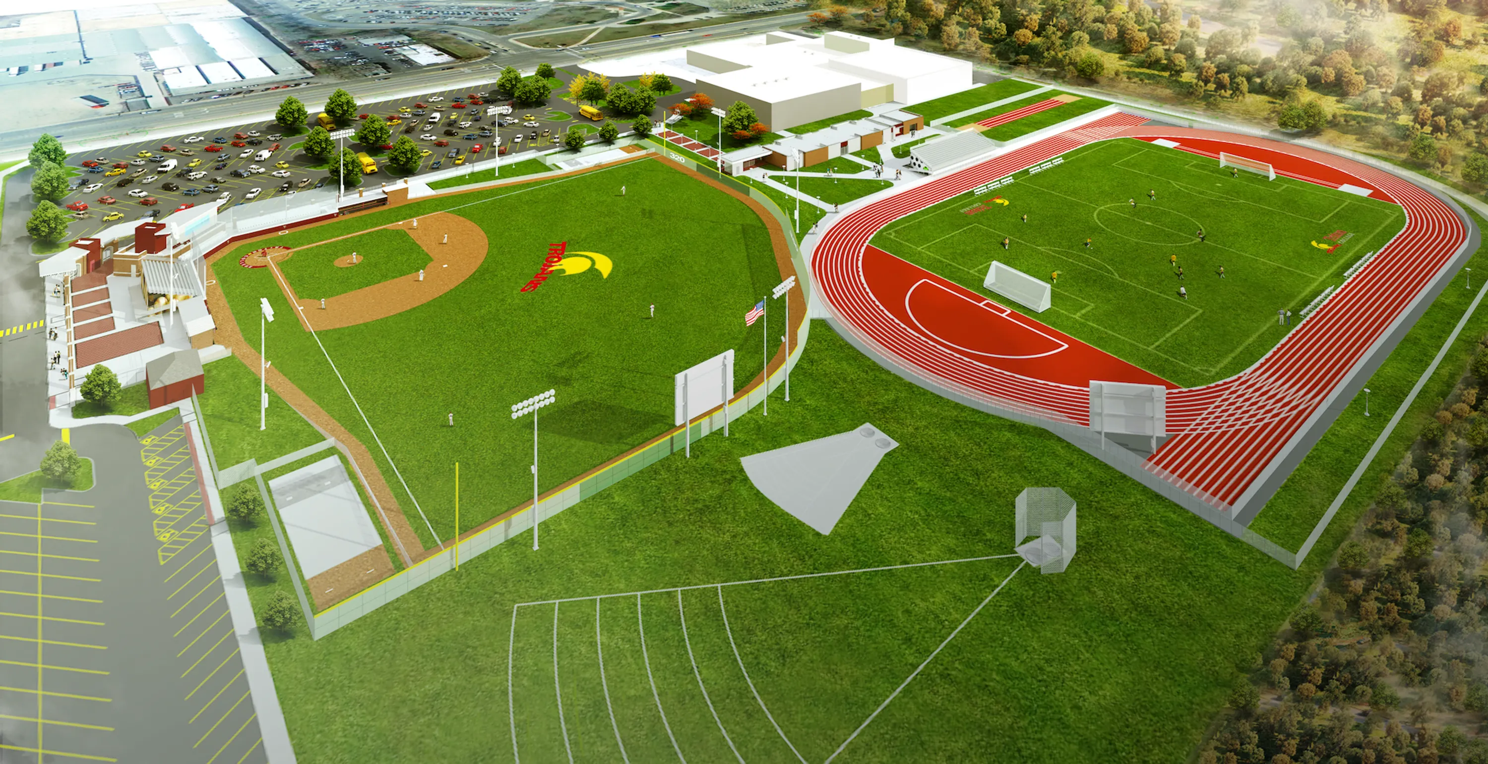 Athletic Field Artificial Turf Installation